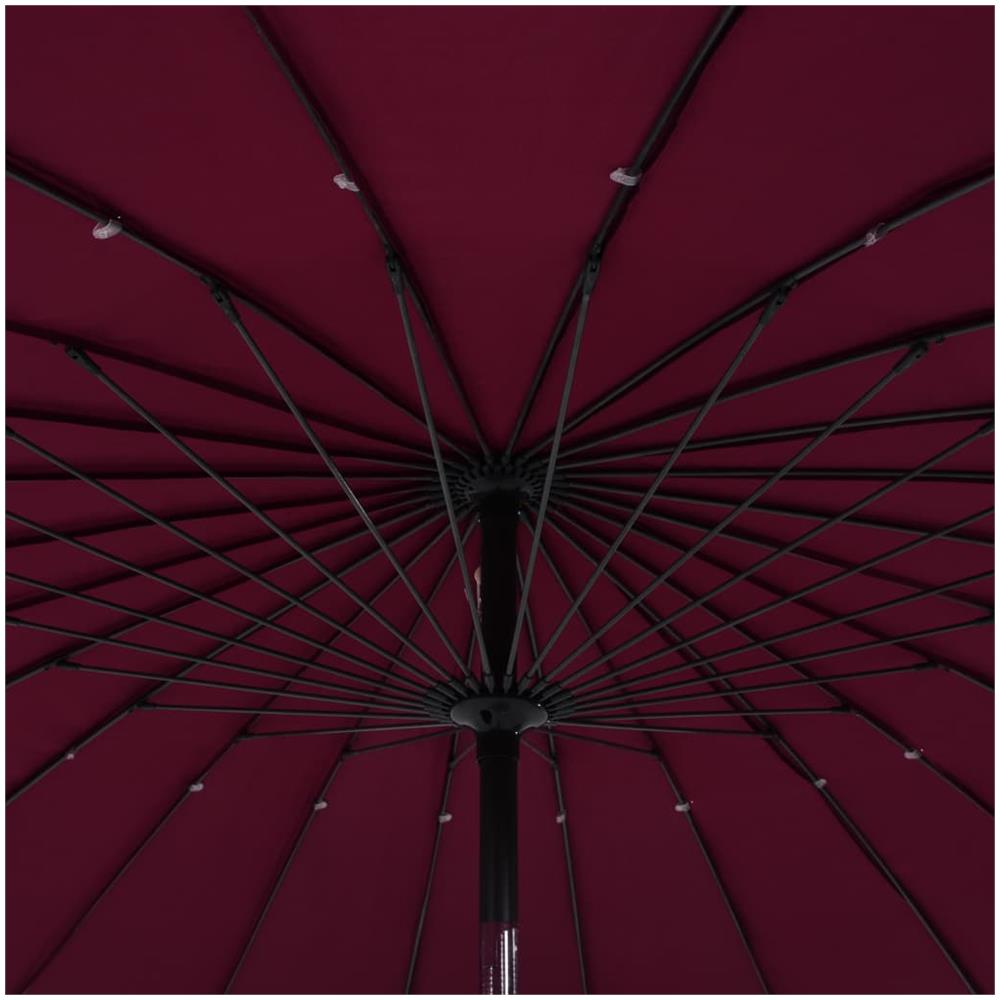 Ombrellone da Esterni con Palo in Alluminio 270 cm Bordò - Foto 2
