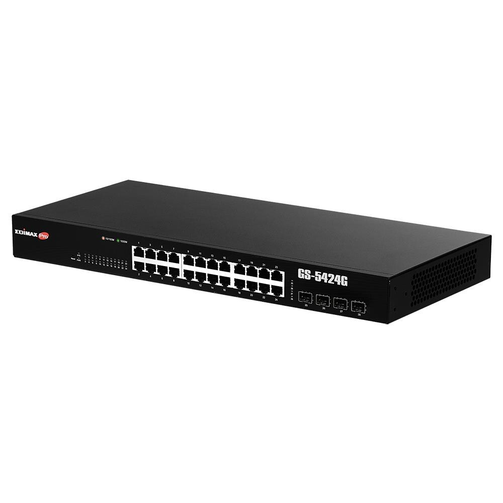 GS-5424G Gestito Gigabit Ethernet (10/100/1000) 1U Nero switch di rete - Foto 1