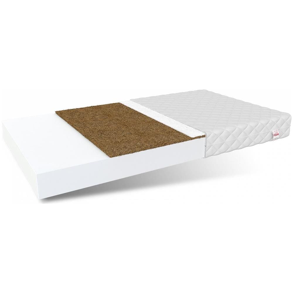 Materasso In Schiuma Baby Cocco 80 X 180 - H2 Medio / H3 Medio Rigido - Fibra Di Cocco - Foto 1