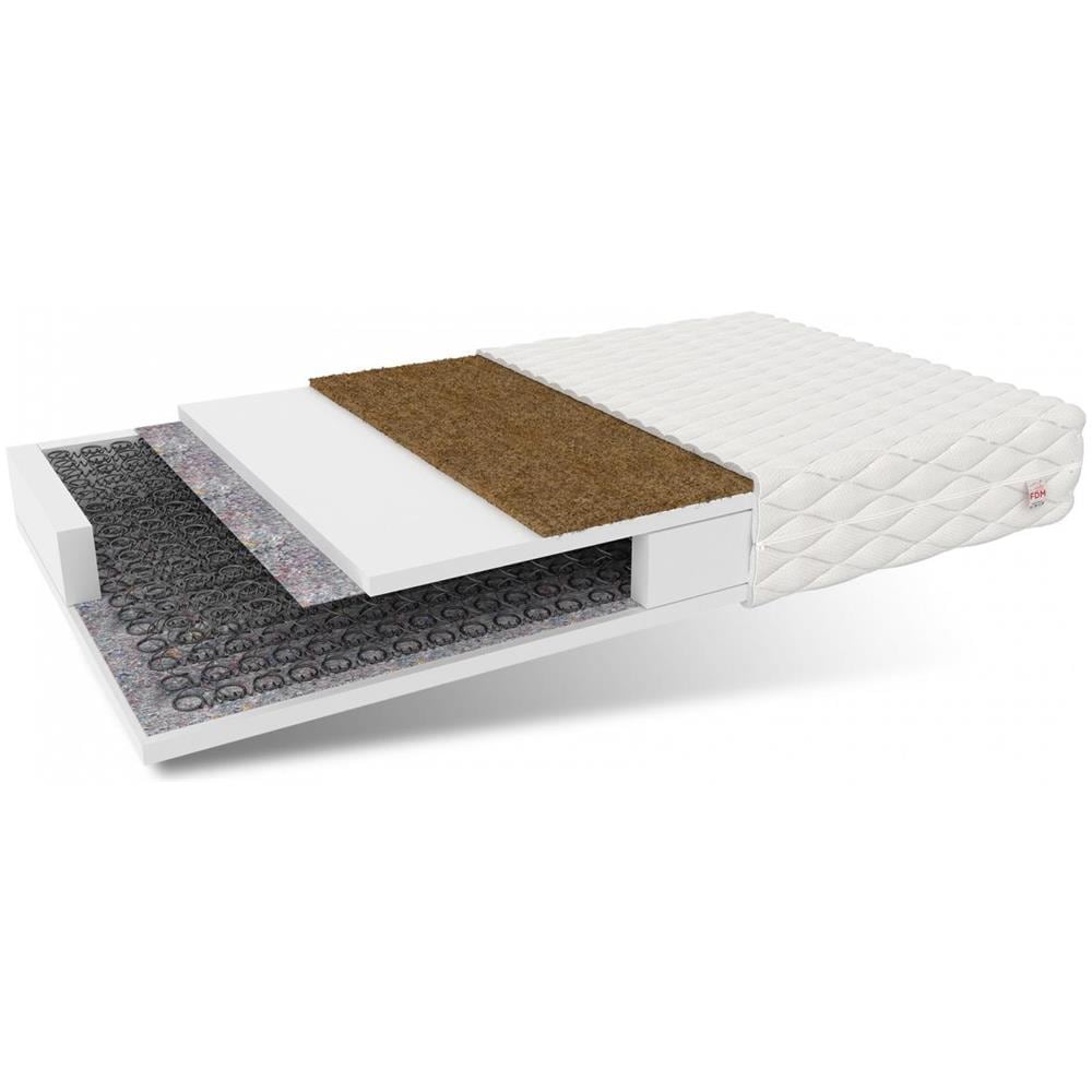 Materasso A Molle Bonnell Siena 160 X 200 - H4 Rigido / H3 Medio Rigido - Fibra Di Cocco - Foto 1