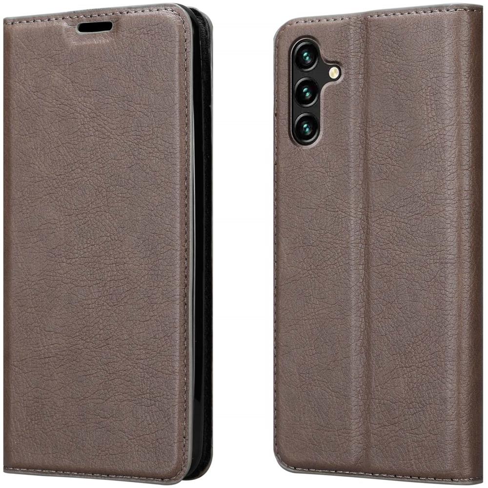 Custodia Compatibile Con Samsung Galaxy A13 5g In Bruno Caffè - Coperchio Protettiva Con Chiusura Magnetica, Funzione Stand E Tasca Per Le Carte - Foto 8