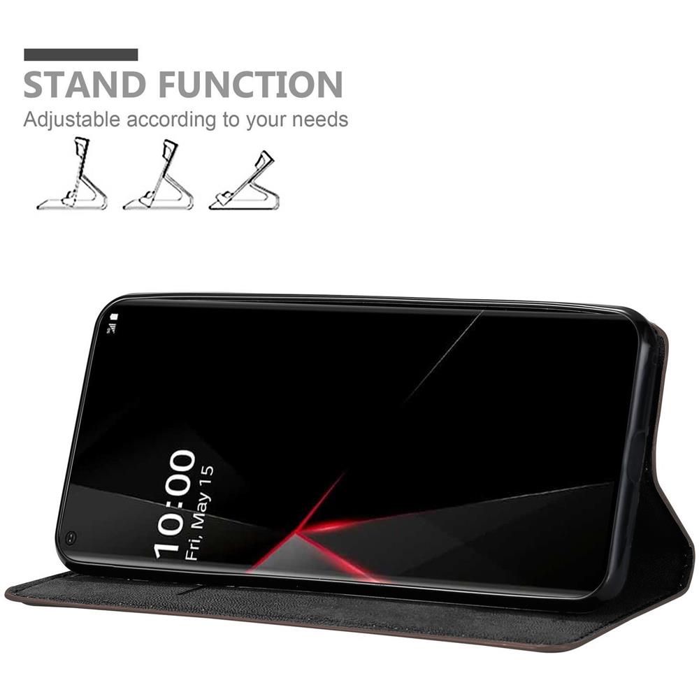 Cadorabo Custodia Compatibile Con Lg Velvet In Bruno Caffè - Coperchio Protettiva Con Chiusura Magnetica, Funzione Stand E Tasca Per Le Carte - Foto 2