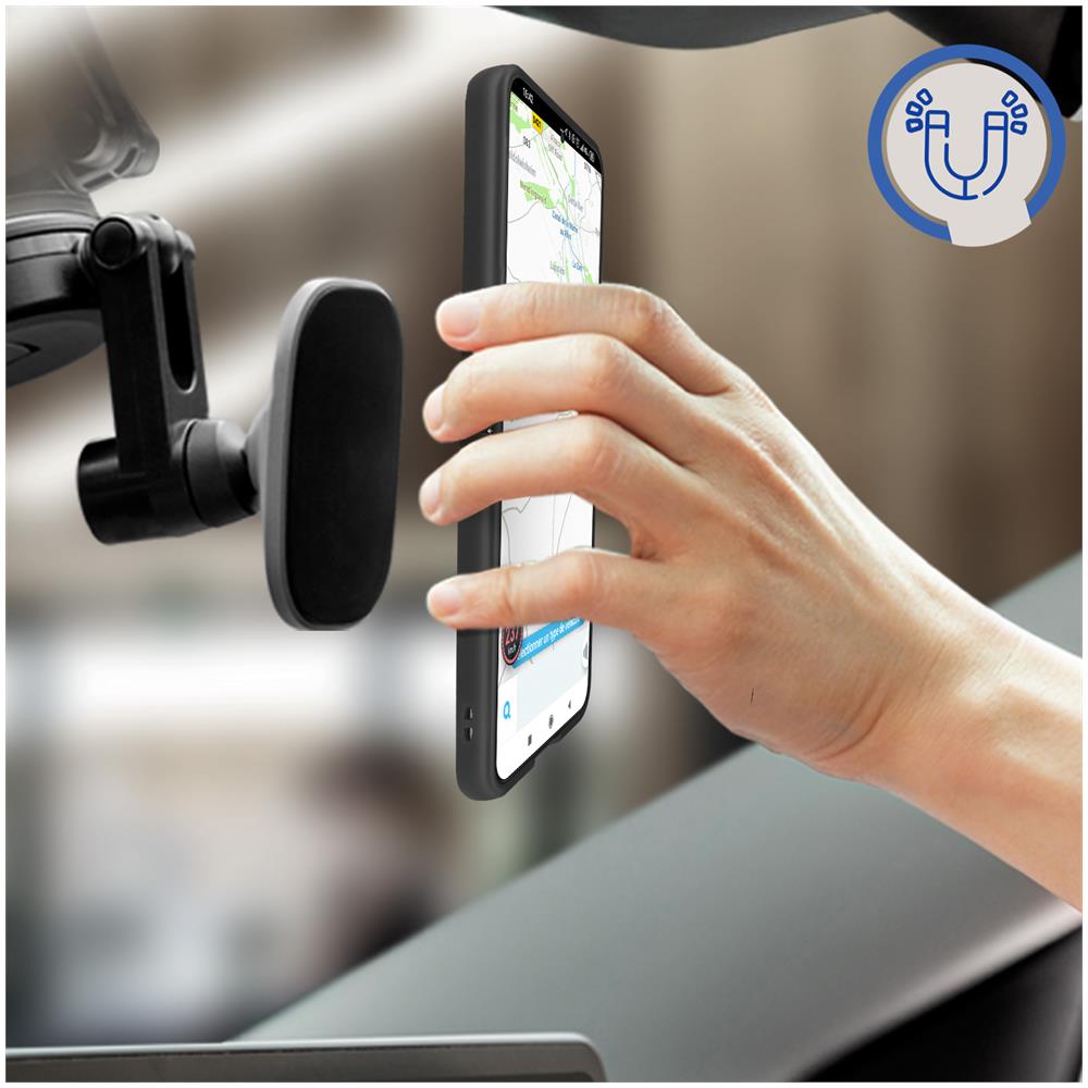 Cover Samsung Galaxy Z Flip4 Bimateria Anello Metallico Supporto Nera - Foto 2