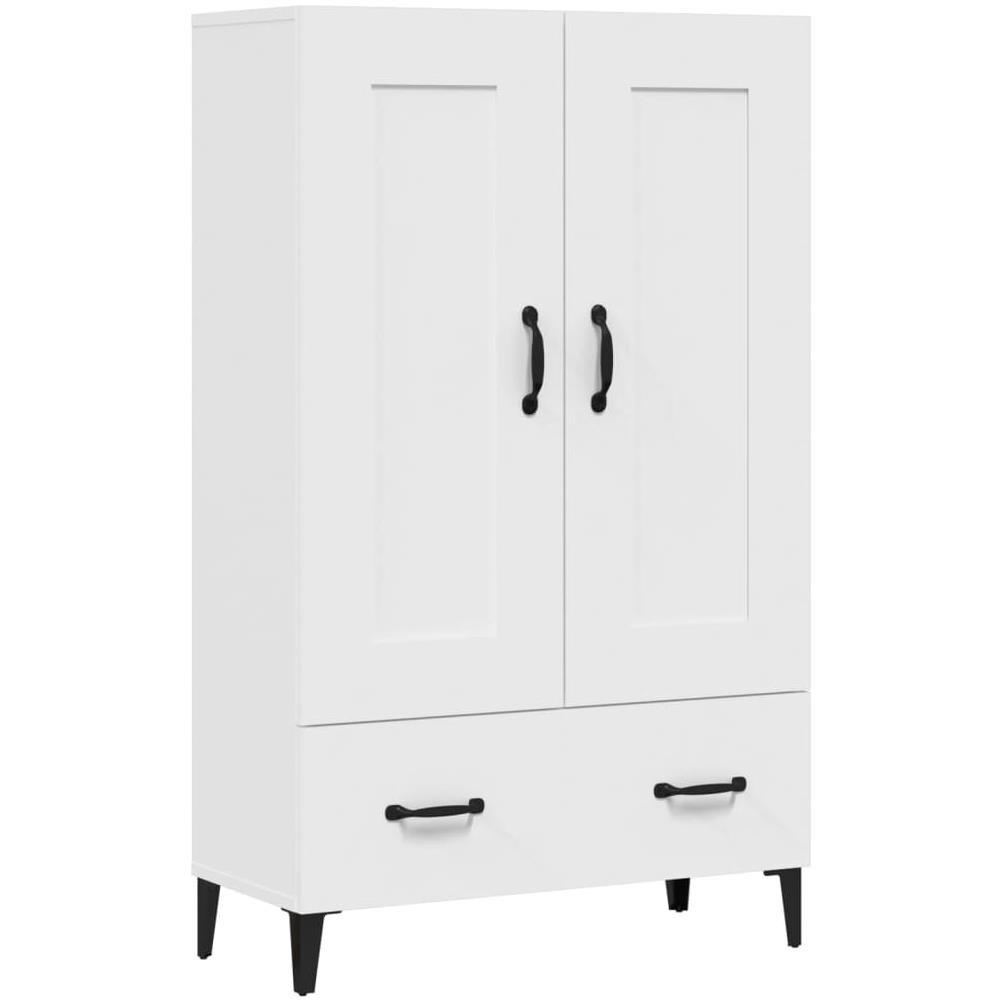 Credenza Bianca 70x31x115 Cm In Legno Ingegnerizzato - Foto 2