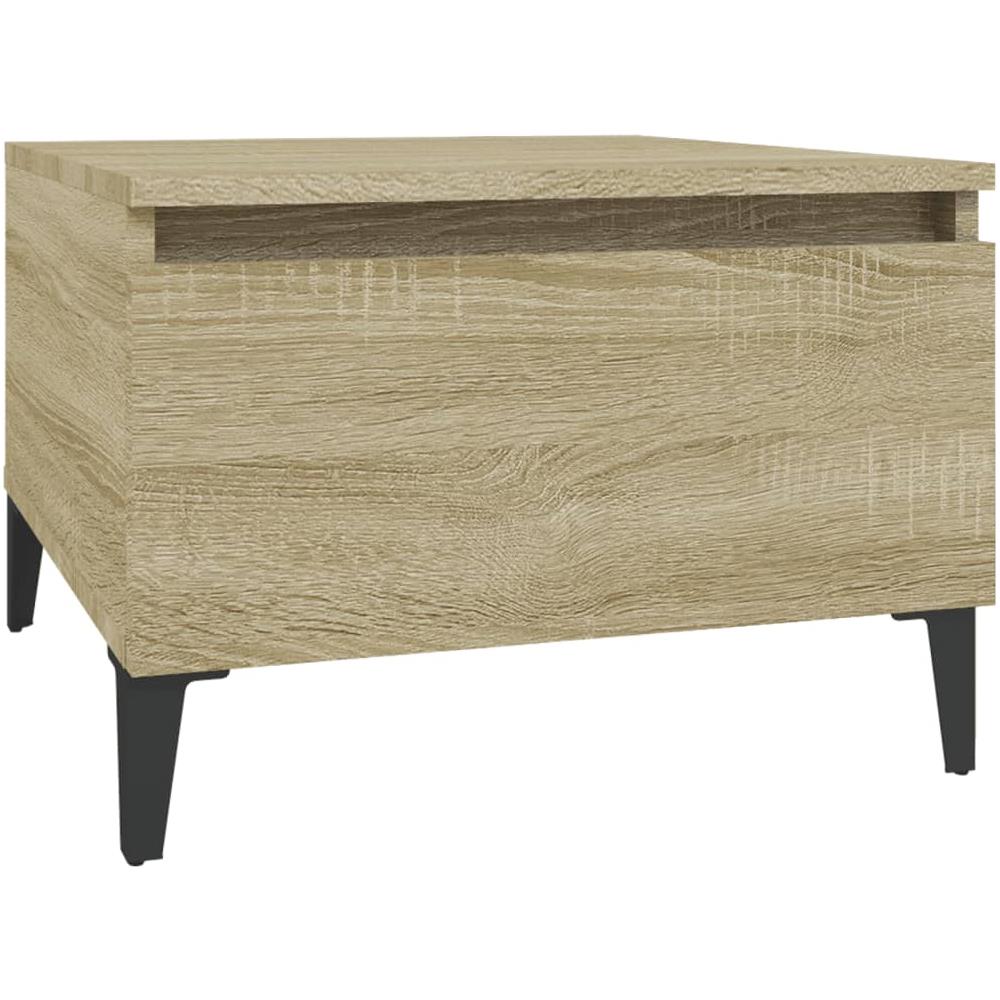 Tavolino Rovere Sonoma 50x46x35 Cm In Legno Multistrato - Foto 2