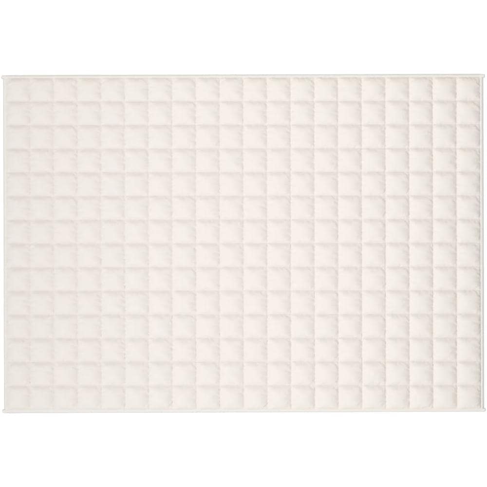 Coperta Ponderata Crema Chiaro 137x200 Cm 10 Kg Tessuto - Foto 2