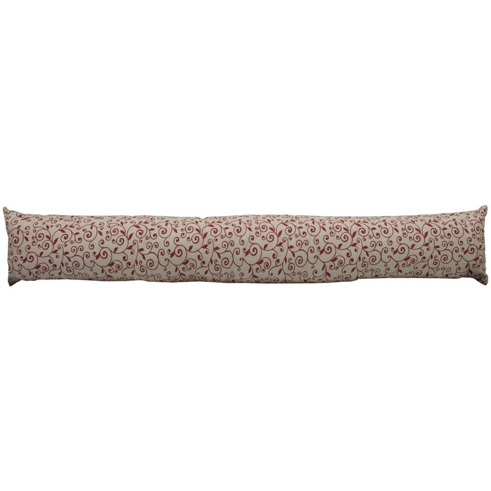 Paraspiffero Decorativo Salsicciotto Porta Finestra Sfoderabile Stefy Bordeaux 110cm - Foto 1