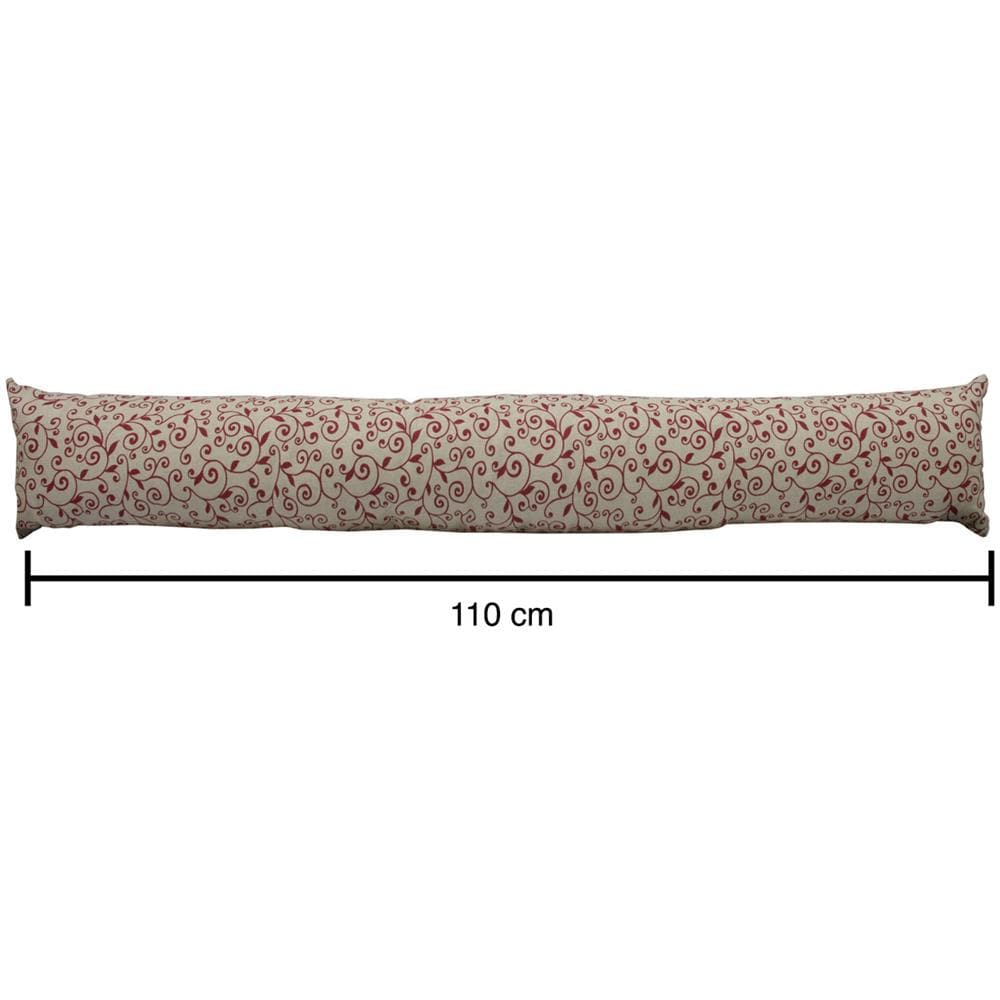 Paraspiffero Decorativo Salsicciotto Porta Finestra Sfoderabile Stefy Bordeaux 110cm - Foto 5