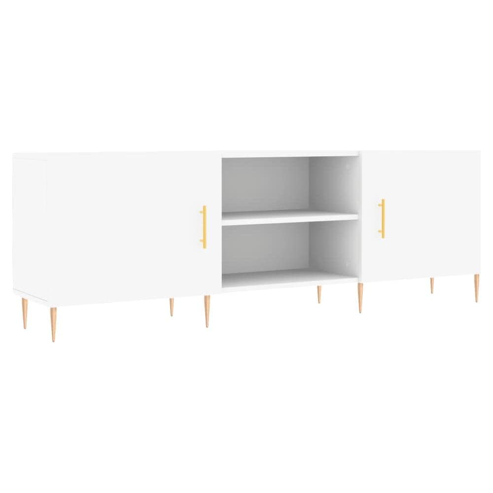 Mobile Porta Tv Bianco 150x30x50 Cm In Legno Multistrato - Foto 2