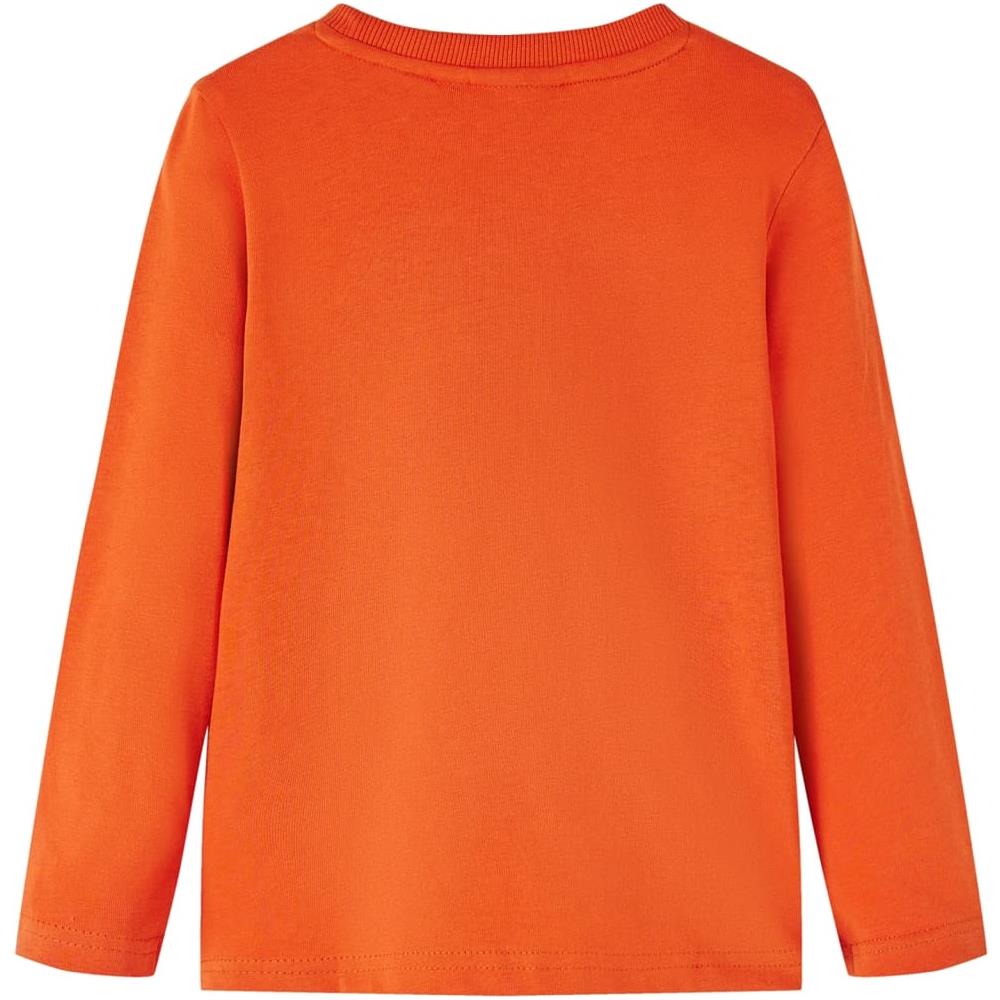 Maglietta Da Bambino Maniche Lunghe Stampa Partita Calcio Arancione 92 - Foto 2