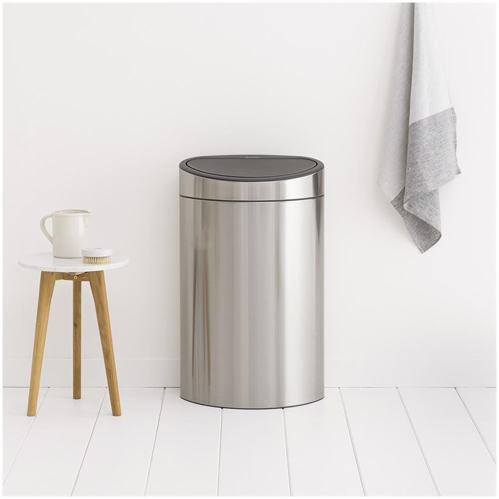 114809 bidone per la spazzatura 40 L Angolo Nero, Stainless steel - Foto 5