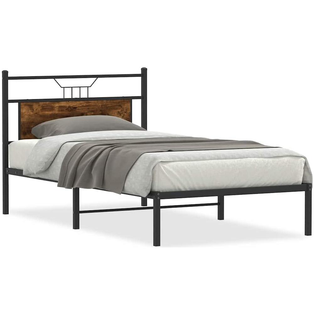 Giroletto senza Materasso Rovere Fumo 100x200 cm in Truciolato - Foto 1