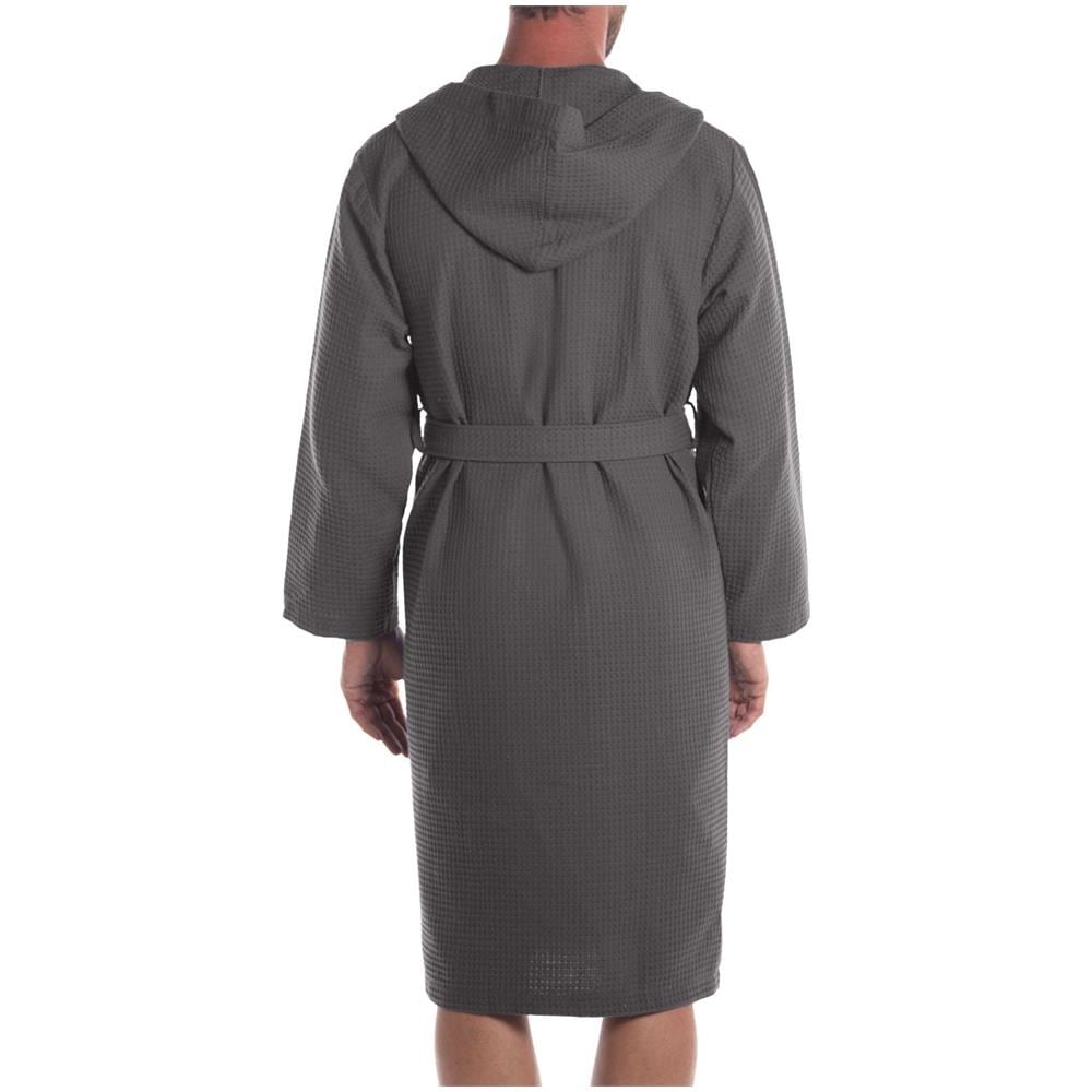 Accappatoio Con Cappuccio Spugnissima Polo In Cotone Colore Grigio Misura S - Foto 2