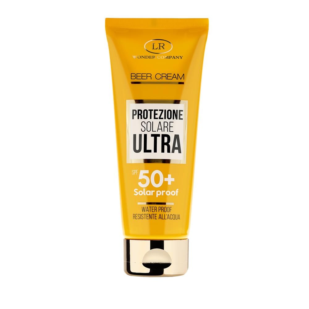 Beer Cream Tubo Spf 50+, Crema Solare Protezione 50+ Alla Birra Viso E Corpo In Tubo, 100 Ml - Foto 1