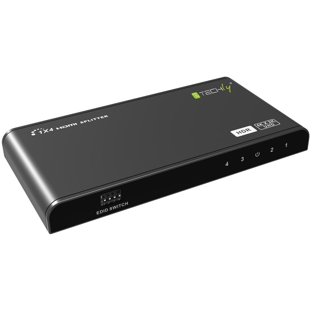 ver Techly Hdr Splitter 1x4 Hdmi 2.0 4kx2k 60 Hz - Foto 1