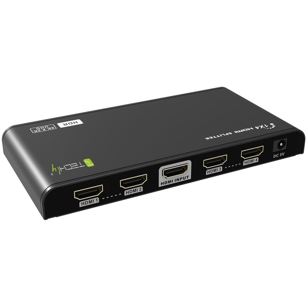ver Techly Hdr Splitter 1x4 Hdmi 2.0 4kx2k 60 Hz - Foto 2