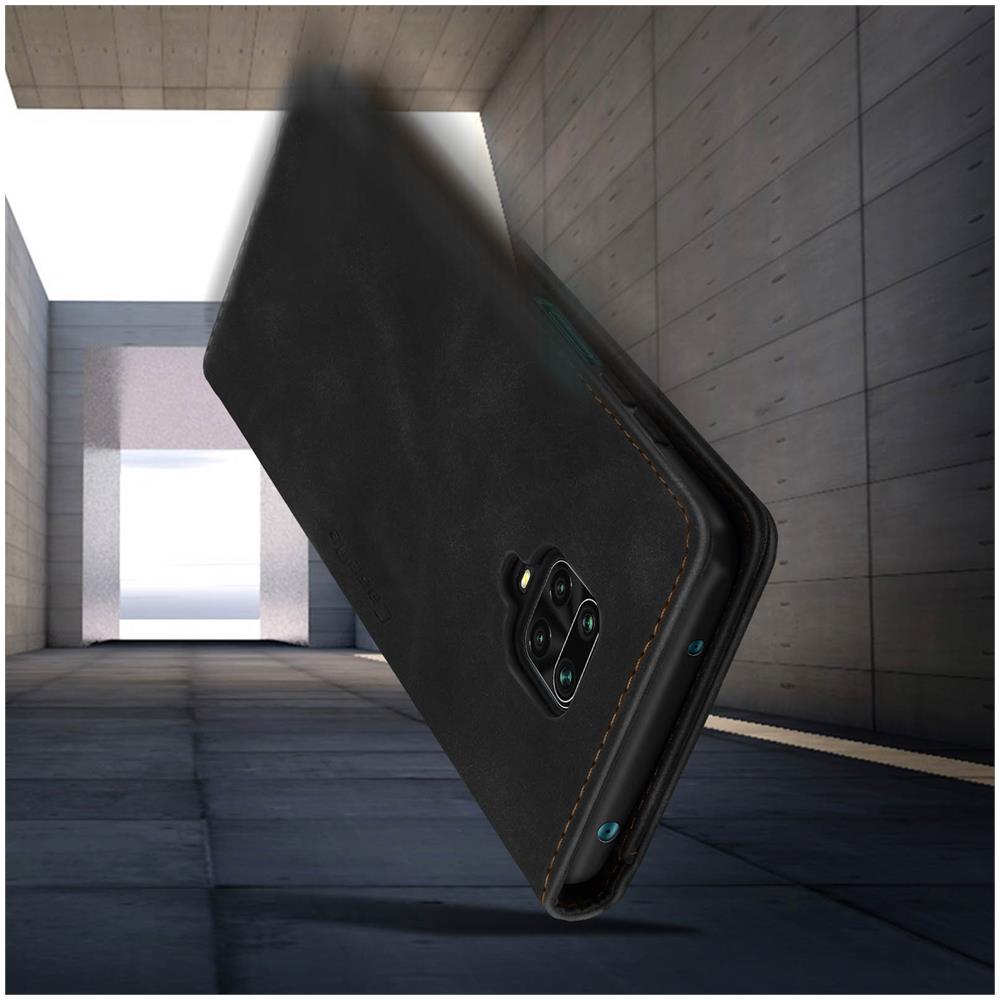 Custodia Redmi Note 9s / 9 Pro / 9 Pro Max Vintage Supporto Stand Nero - Foto 2