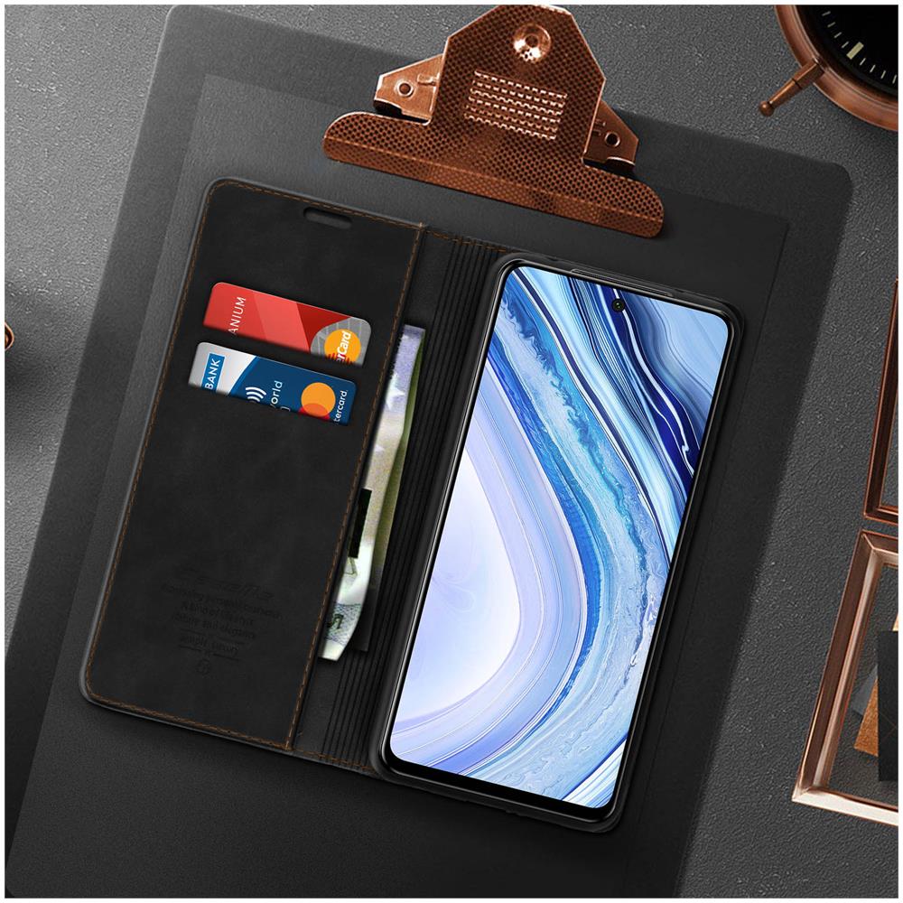 Custodia Redmi Note 9s / 9 Pro / 9 Pro Max Vintage Supporto Stand Nero - Foto 5