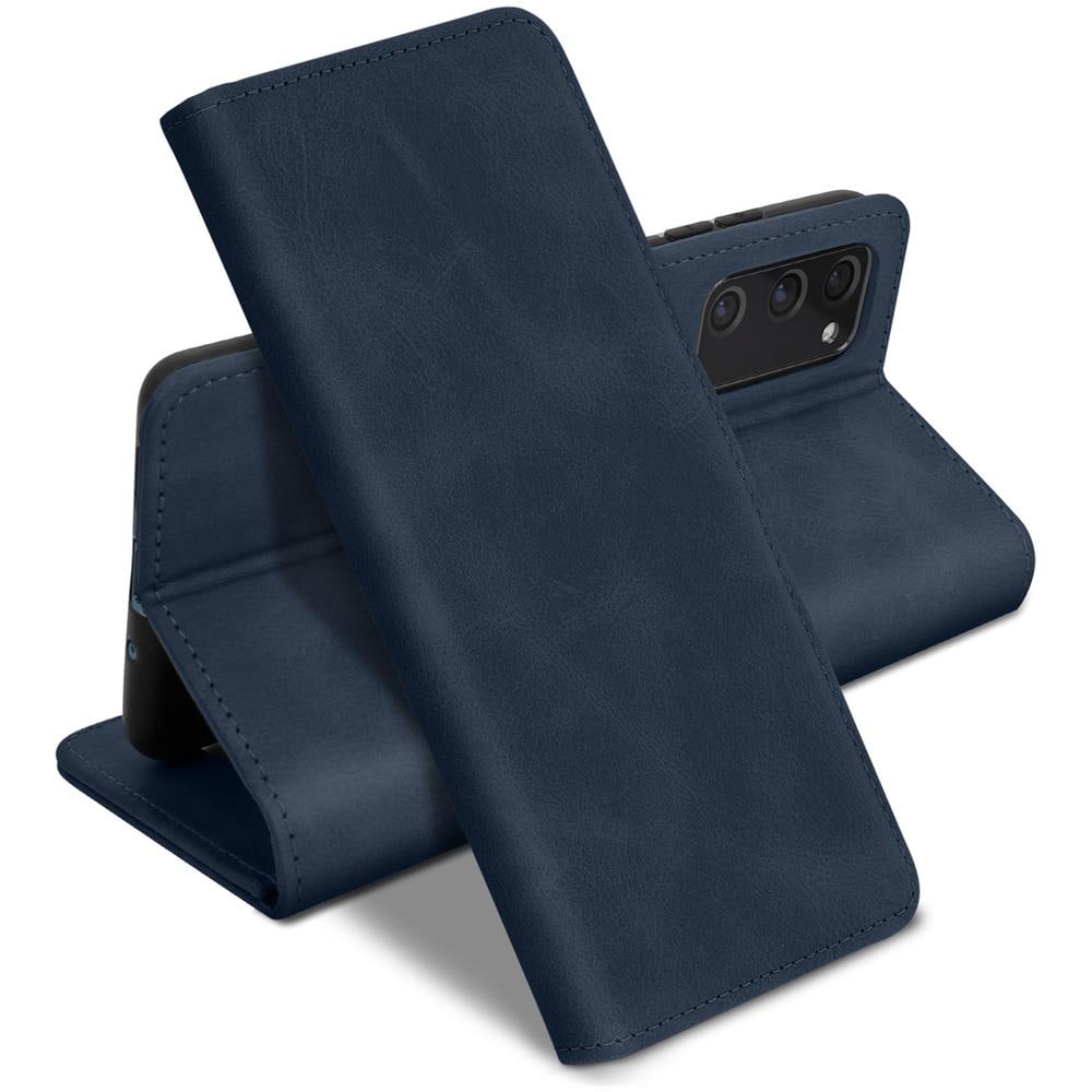 Custodia Samsung S20 Fe Vintage Style Portacarte Supporto Video Blu - Foto 5