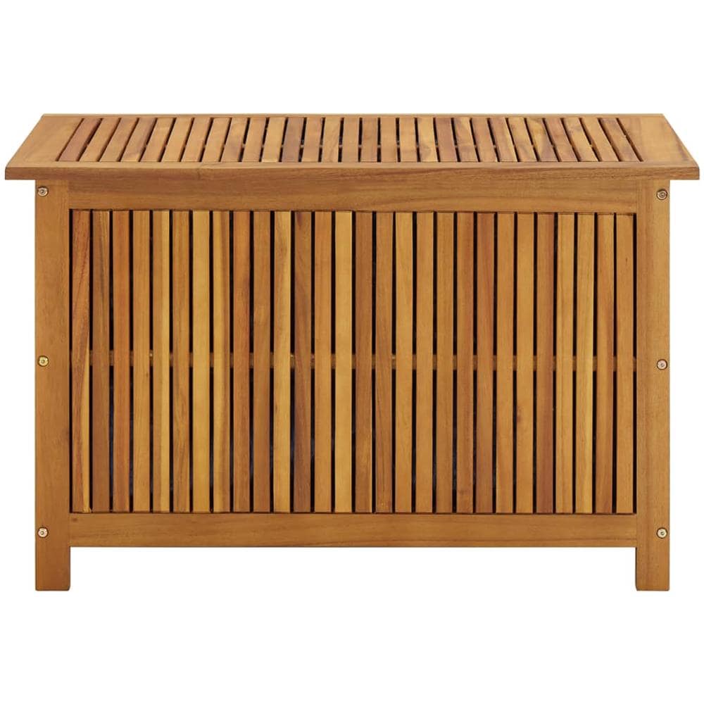 Baule da Giardino 90x50x58 cm in Legno Massello di Acacia - Foto 3