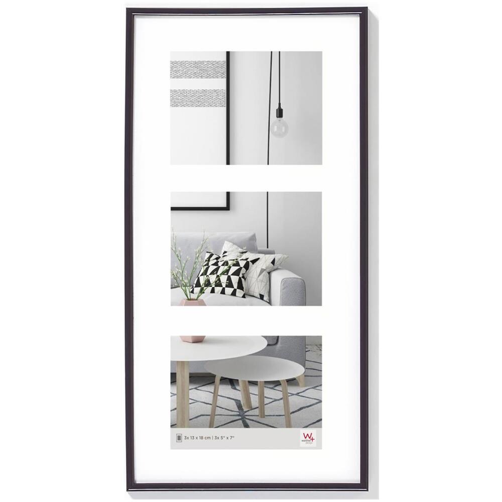 Design KB338S Galeria, Cornice in Plastica, Nero, 3X 13 x 18 cm - Foto 1