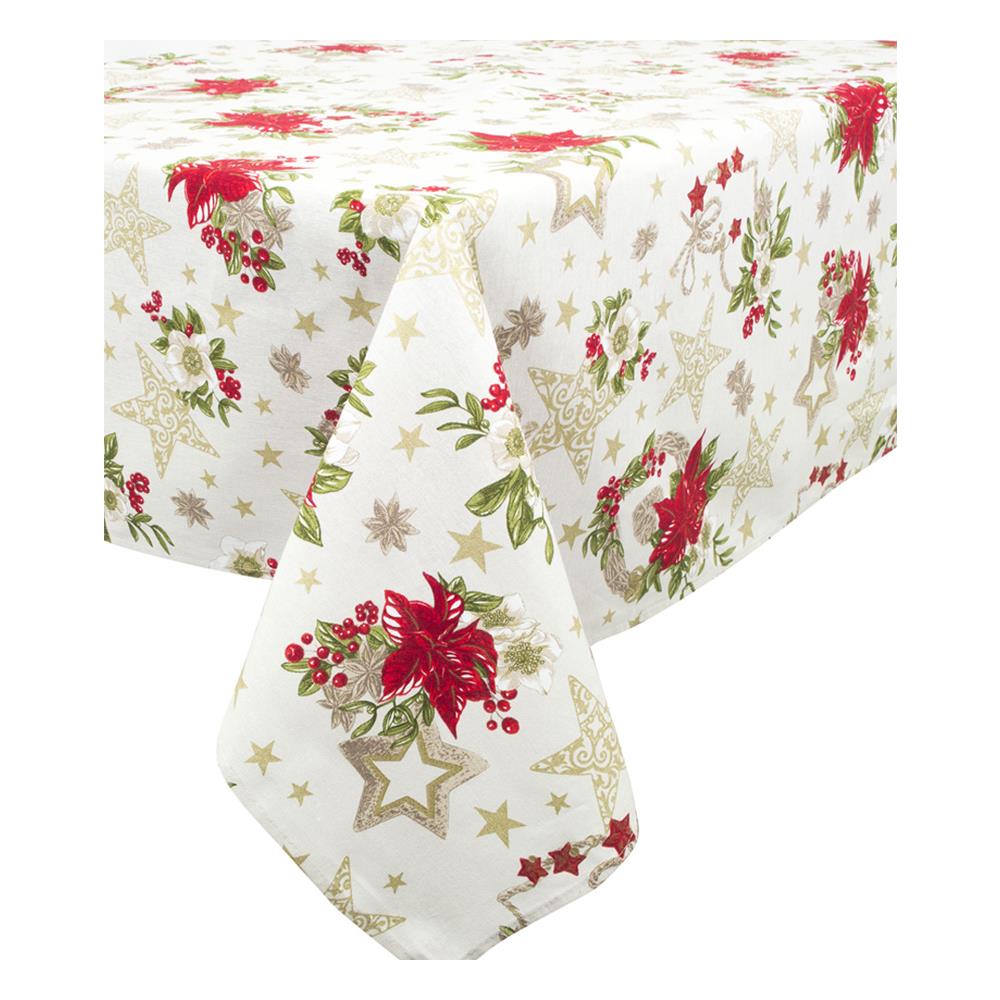 Tovaglia Natalizia Cucina Soggiorno Copritavolo Natale Made Italy Disegni Assortiti 140x300 Anais Naturale - Foto 2