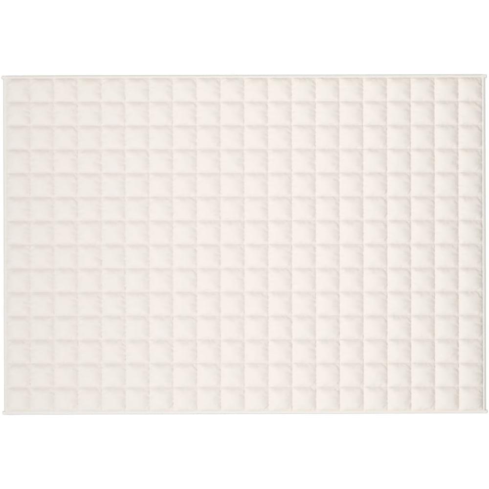 Coperta Ponderata Crema Chiaro 140x200 Cm 10 Kg Tessuto - Foto 2