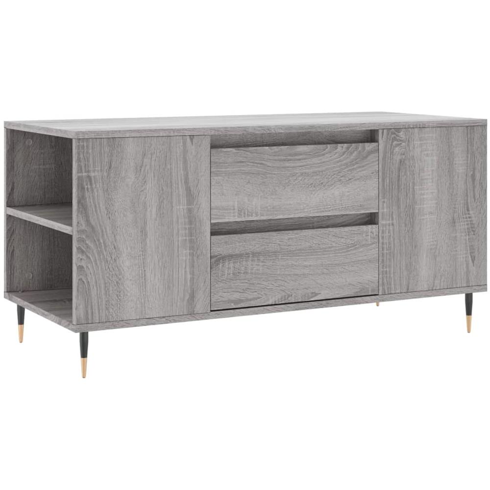 Tavolino Salotto Grigio Sonoma 102x44,5x50 Cm Legno Multistrato - Foto 2