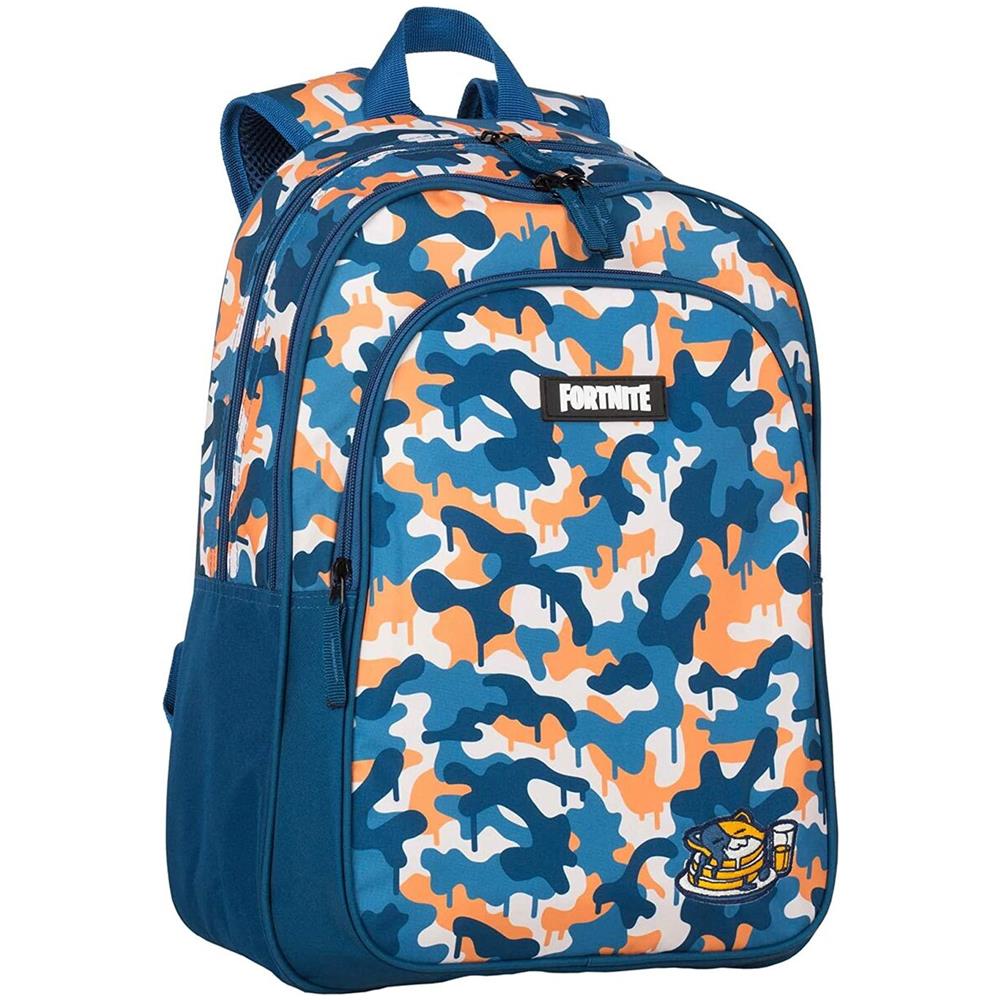 Zaino Scuola Azzurro Mimetico 42 X 32 X 20 Cm - Foto 1