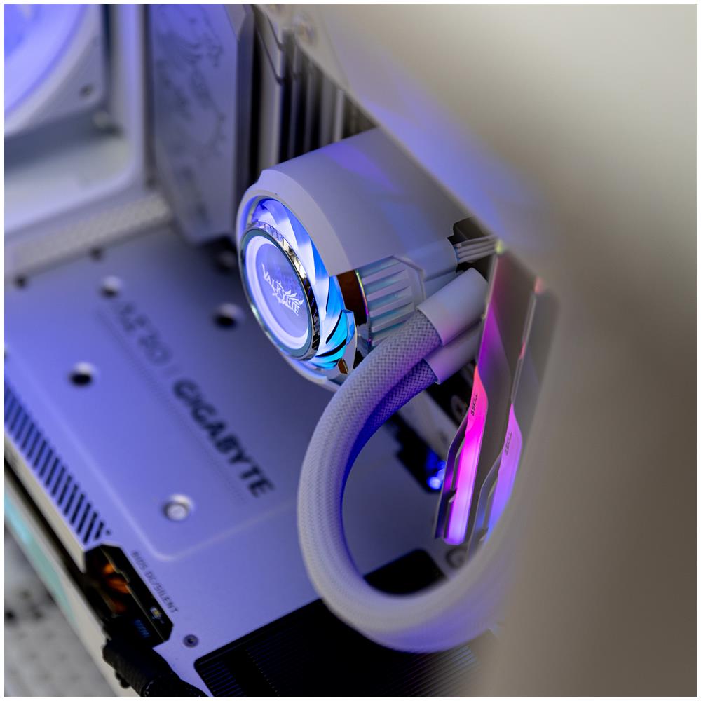 VK-AIOJR360W sistema di raffreddamento per computer Processore Raffreddatore di liquidi tutto in uno 36 cm Bianco - Foto 5