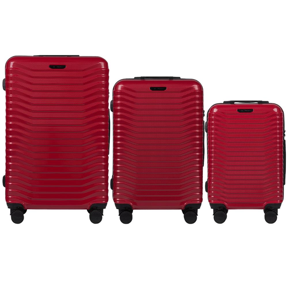 Set di valigie Sea Eagle da 3 pezzi - Rosso, materiale PC - Foto 1