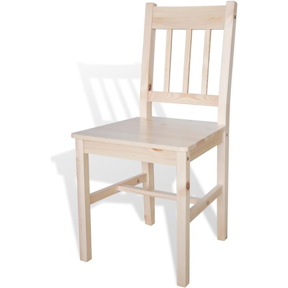 Sedia Da Tavola Legno Colore Naturale 2 Pz - Foto 10