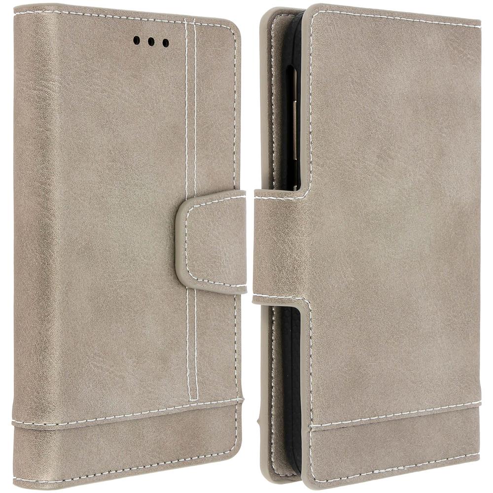 Custodia Smartphone 5.5' A 6.0' Universale Portafoglio Oro Slide Cover - Foto 1