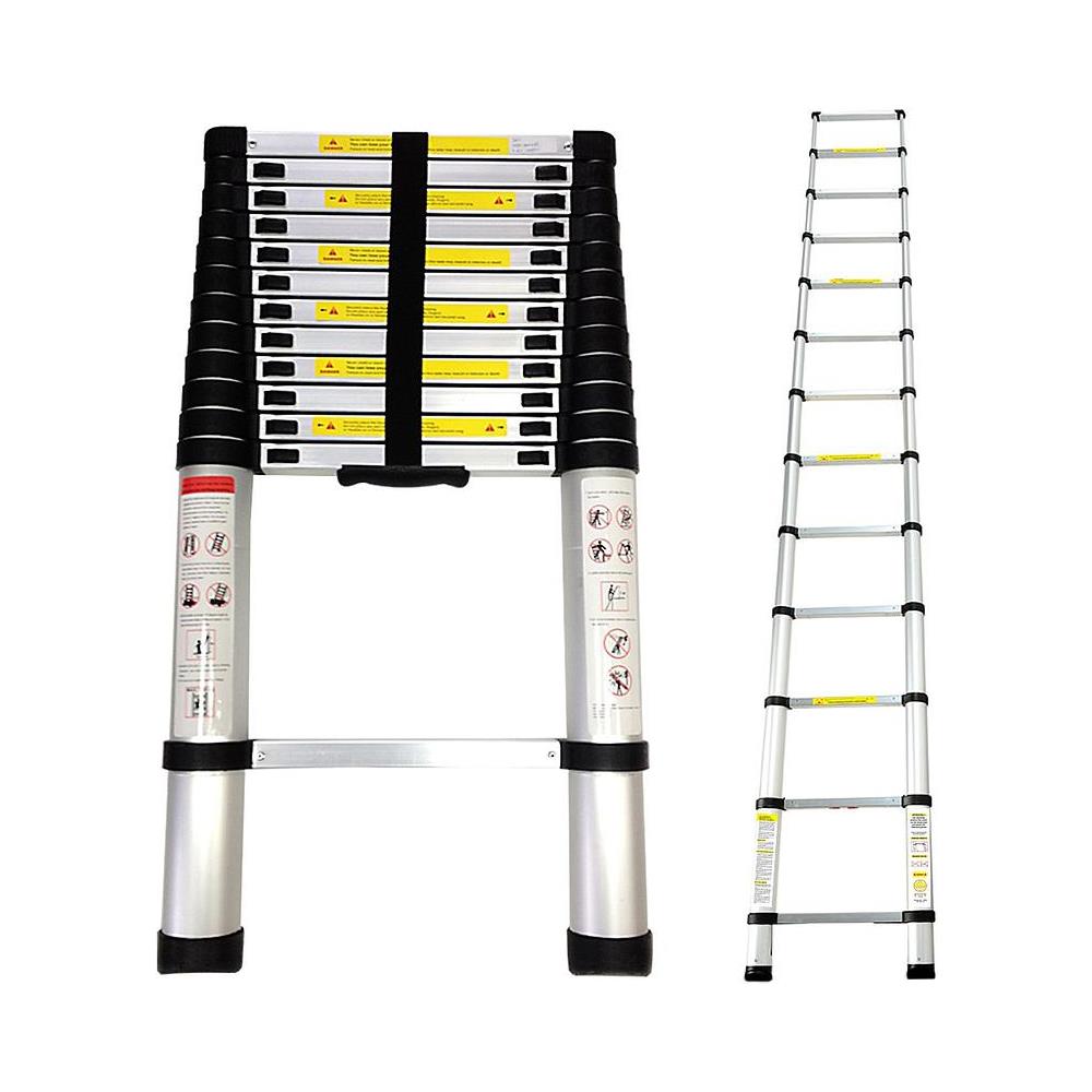 Scala Telescopica, Scala Pieghevole, 3,8 Metri, Borsa Per Trasporto Gratis, En 131, Carico Massimo: 150 Kg - Foto 2