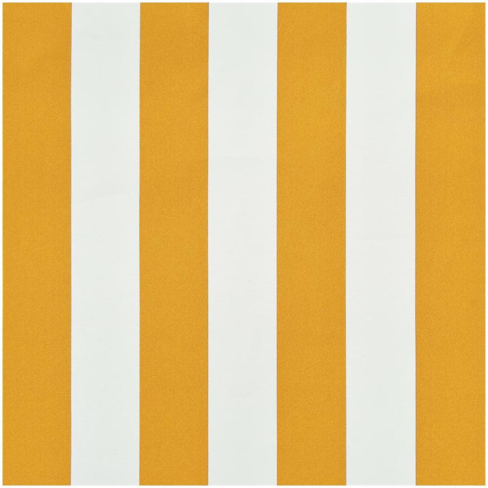 Tenda Da Sole Retrattile 150x150 Cm Giallo E Bianco - Foto 2