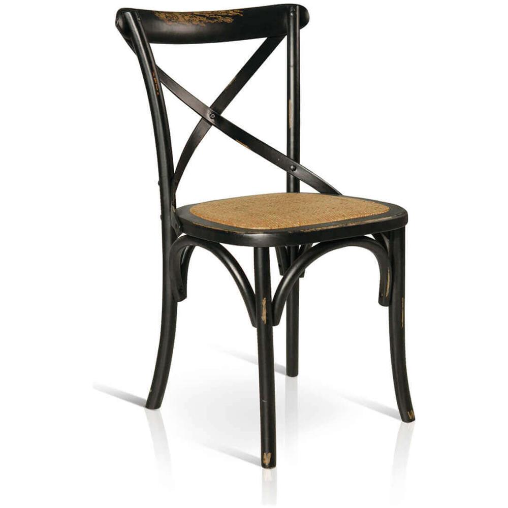 Abby - Sedia Moderna In Legno Con Seduta In Paglia - Foto 1