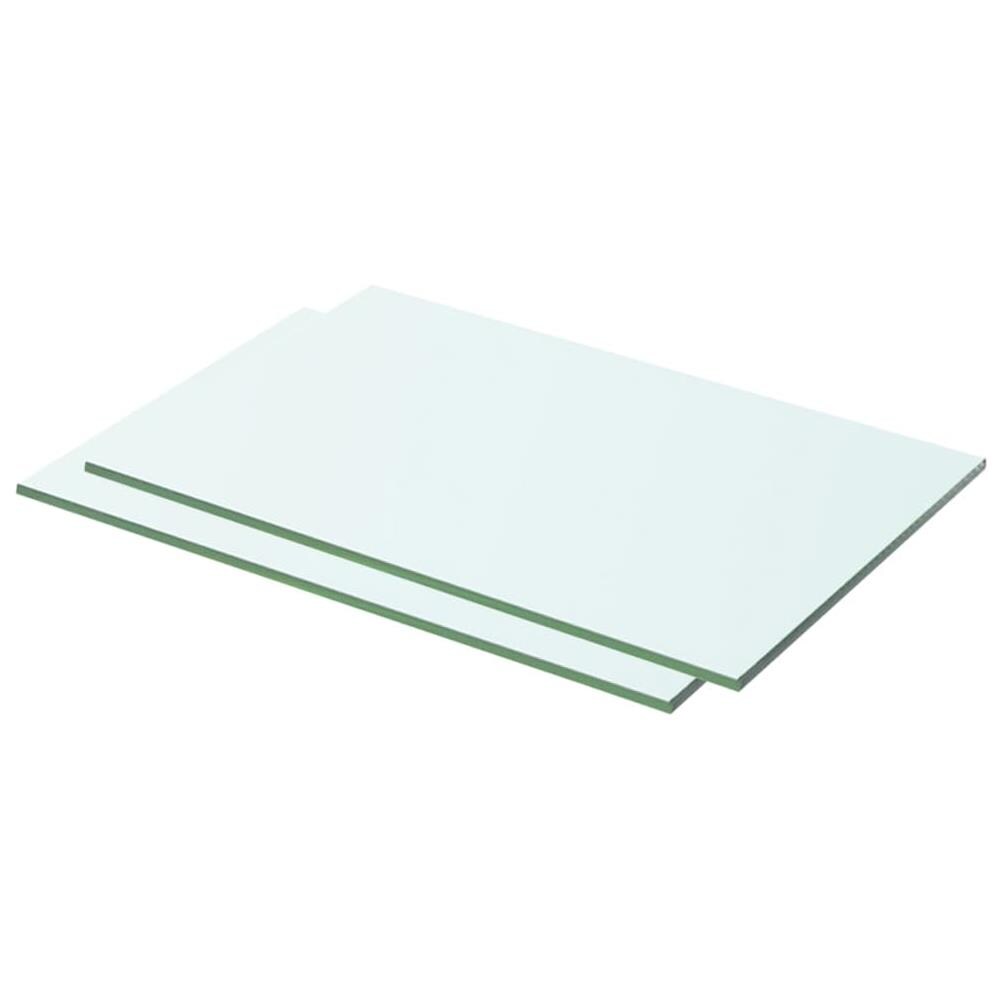 Mensole In Vetro Trasparente 2 Pz 50x25 Cm - Foto 1
