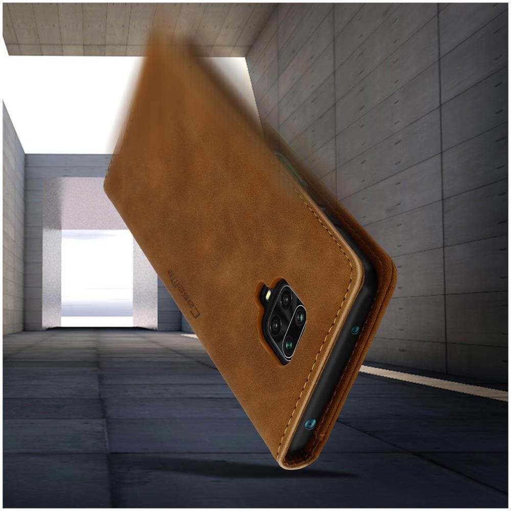 Custodia Redmi Note 9s / 9 Pro / 9 Pro Max Vintage Supporto Stand Camel - Foto 2