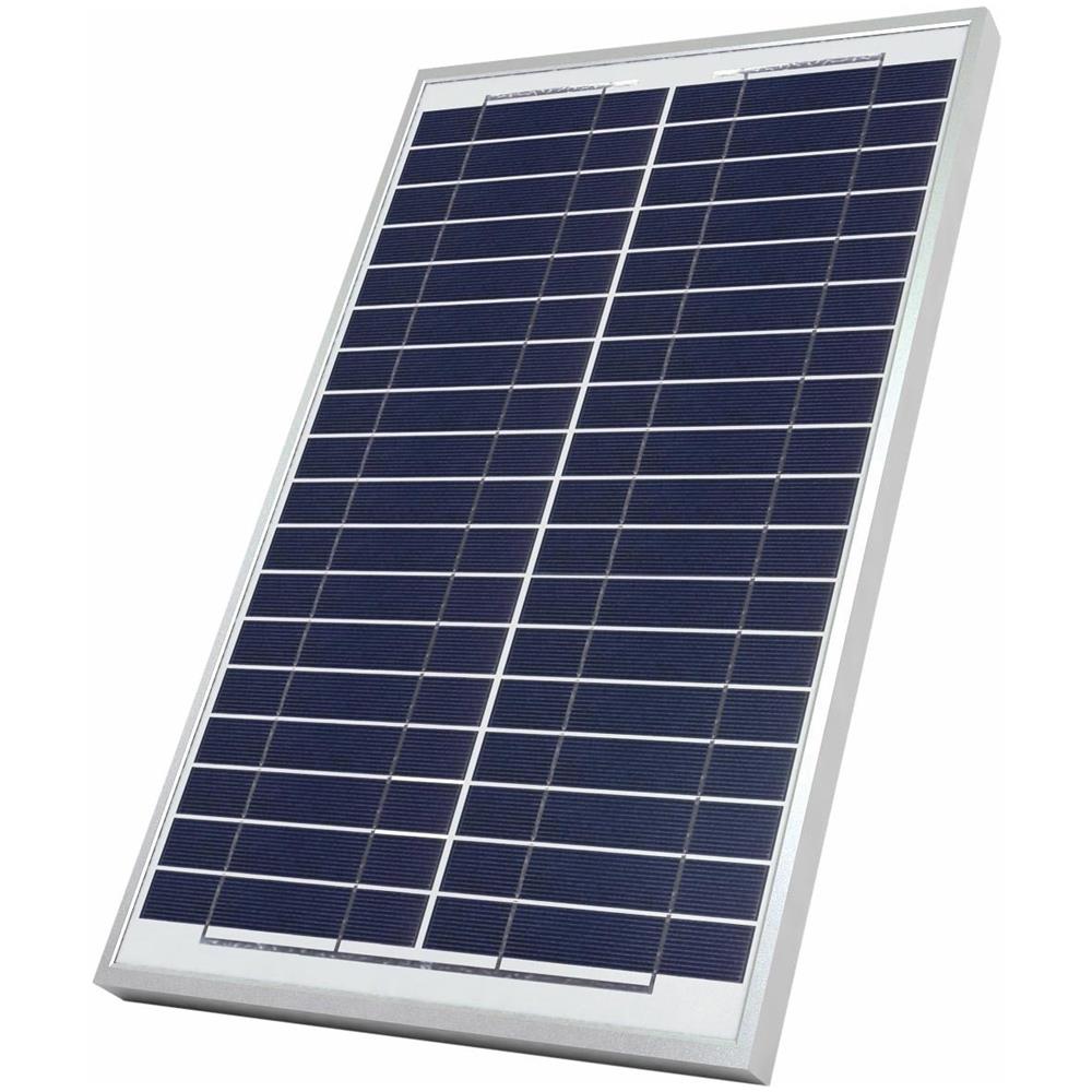 Pannello Solare Fotovoltaico Monocristallino Da 20w 21v Con Pinze A Morsa - Foto 1