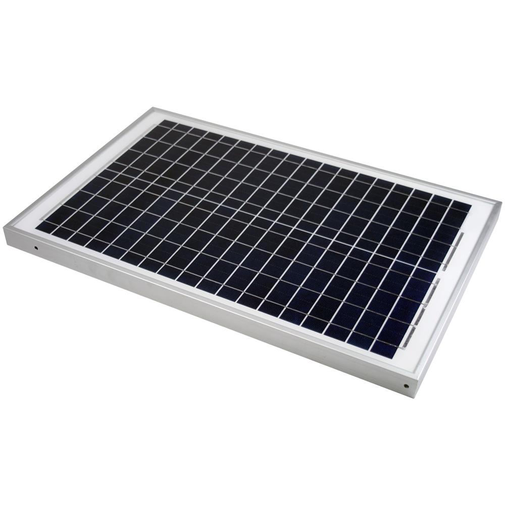 Pannello Solare Fotovoltaico Monocristallino Da 20w 21v Con Pinze A Morsa - Foto 2