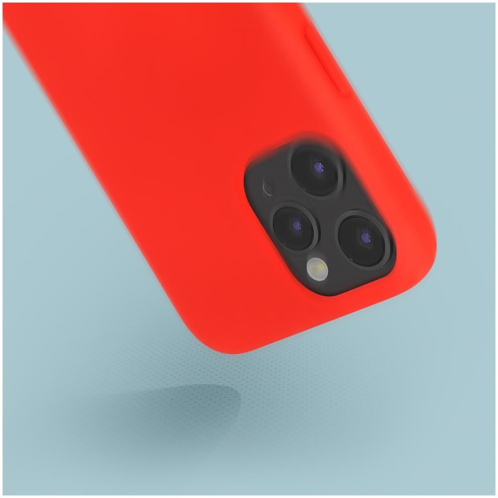 Cover Silicone Iphone 12 / 12 Pro Semi-rigida Opaca Soft Touch Rosso - Foto 2