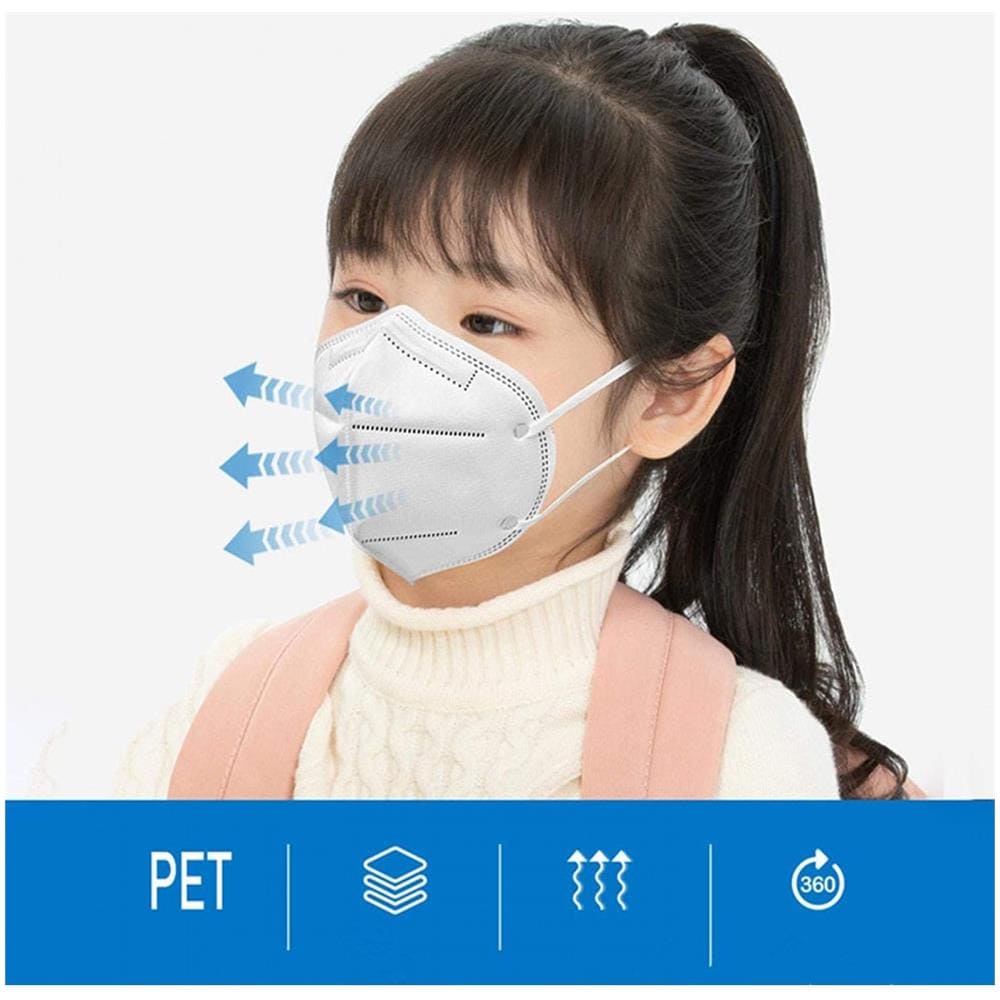 -100 Mascherine Ffp2 Kn95 / mascherine 5 Strati Protezione Per Bambini In Tessuto Non Tessuto / Certificate - Foto 2