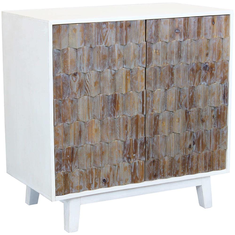 Matrix - Madia A Due Ante Con Decoro In Legno - Foto 1