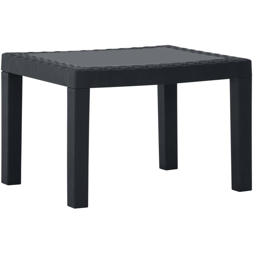 Set Divani Da Giardino Con Cuscini 3 Pz In Plastica Grigio - Foto 2