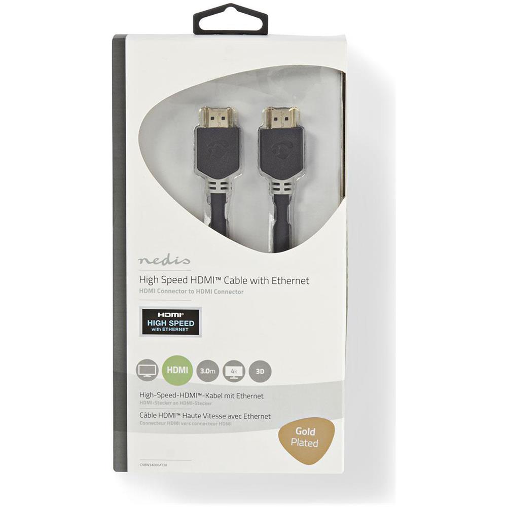 CVBW34000AT30 cavo HDMI 3 m HDMI tipo A (Standard) Antracite - Foto 3