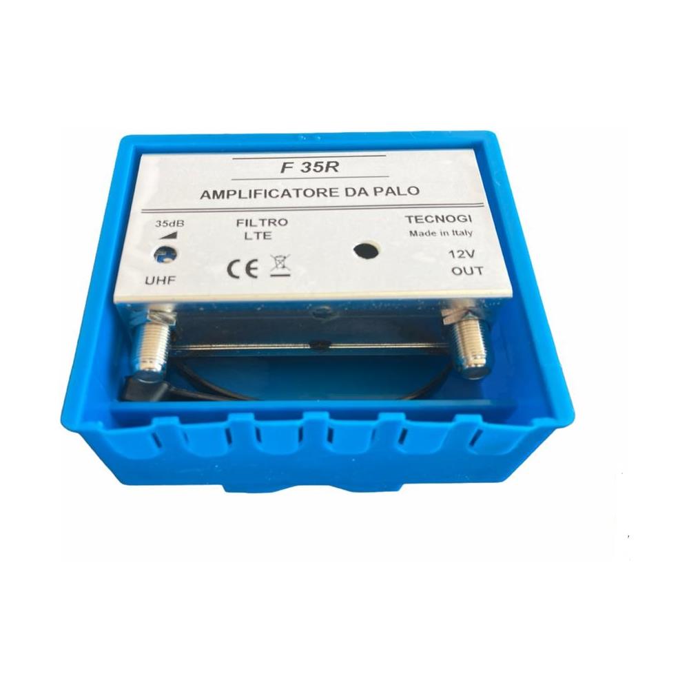 Amplificatore Antenna Tv Da Palo Con Filtro Lte / 4g, Guadagno Massimo 35db Regolabile, Amplificatore Antenna Tv 1 Ingresso Uhf, Amplificatore - Foto 1