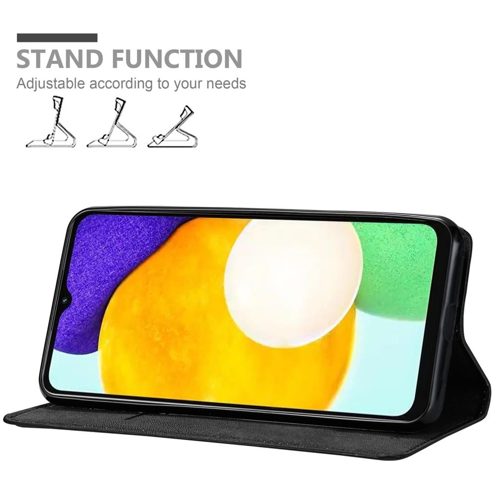 Custodia Compatibile Con Samsung Galaxy A13 5g In Nero Di Notte - Coperchio Protettiva Con Chiusura Magnetica, Funzione Stand E Tasca Per Le Carte - Foto 2