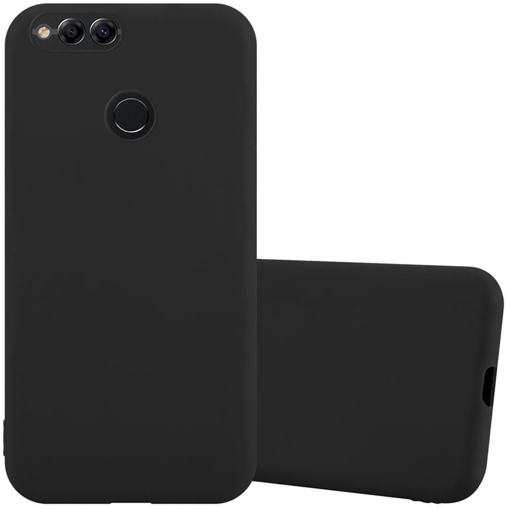 Custodia Compatibile Con Honor 7x In Candy Nero - Coperchio Protettivo In Silicone Tpu Flessibile - Foto 1