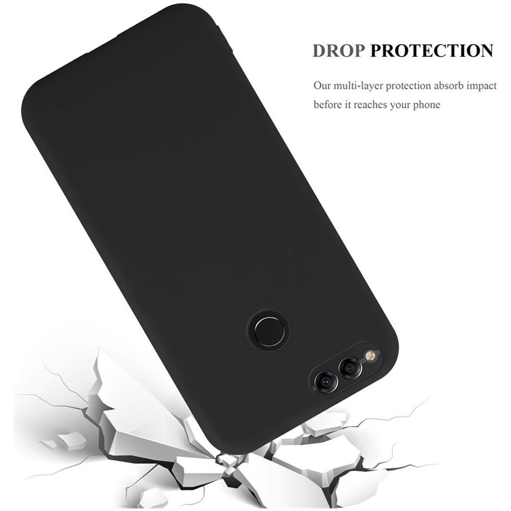 Custodia Compatibile Con Honor 7x In Candy Nero - Coperchio Protettivo In Silicone Tpu Flessibile - Foto 8
