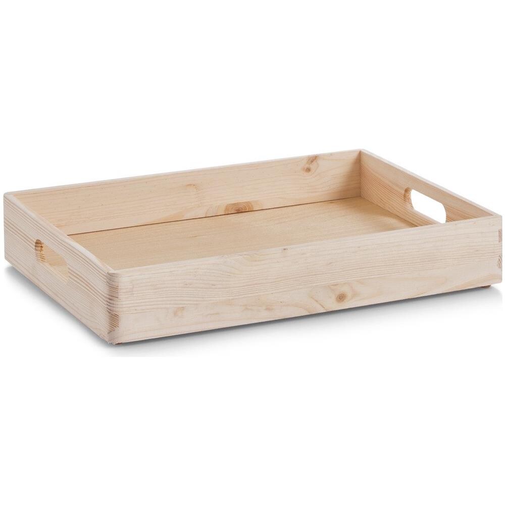 Vassoio Portaoggetti In Legno, 40 X 30 X 7 Cm, - Foto 2